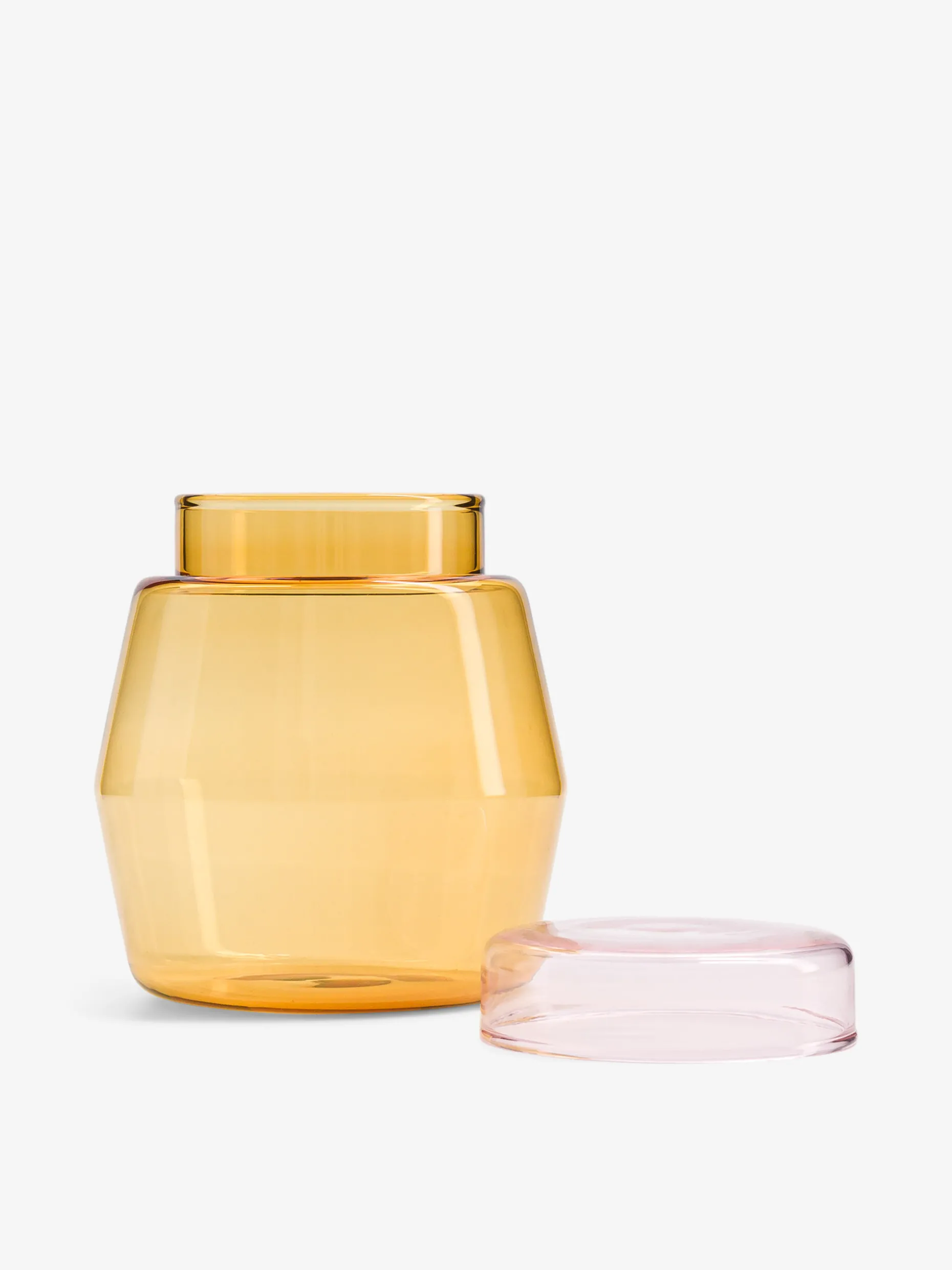 Pot bicolore jaune rose