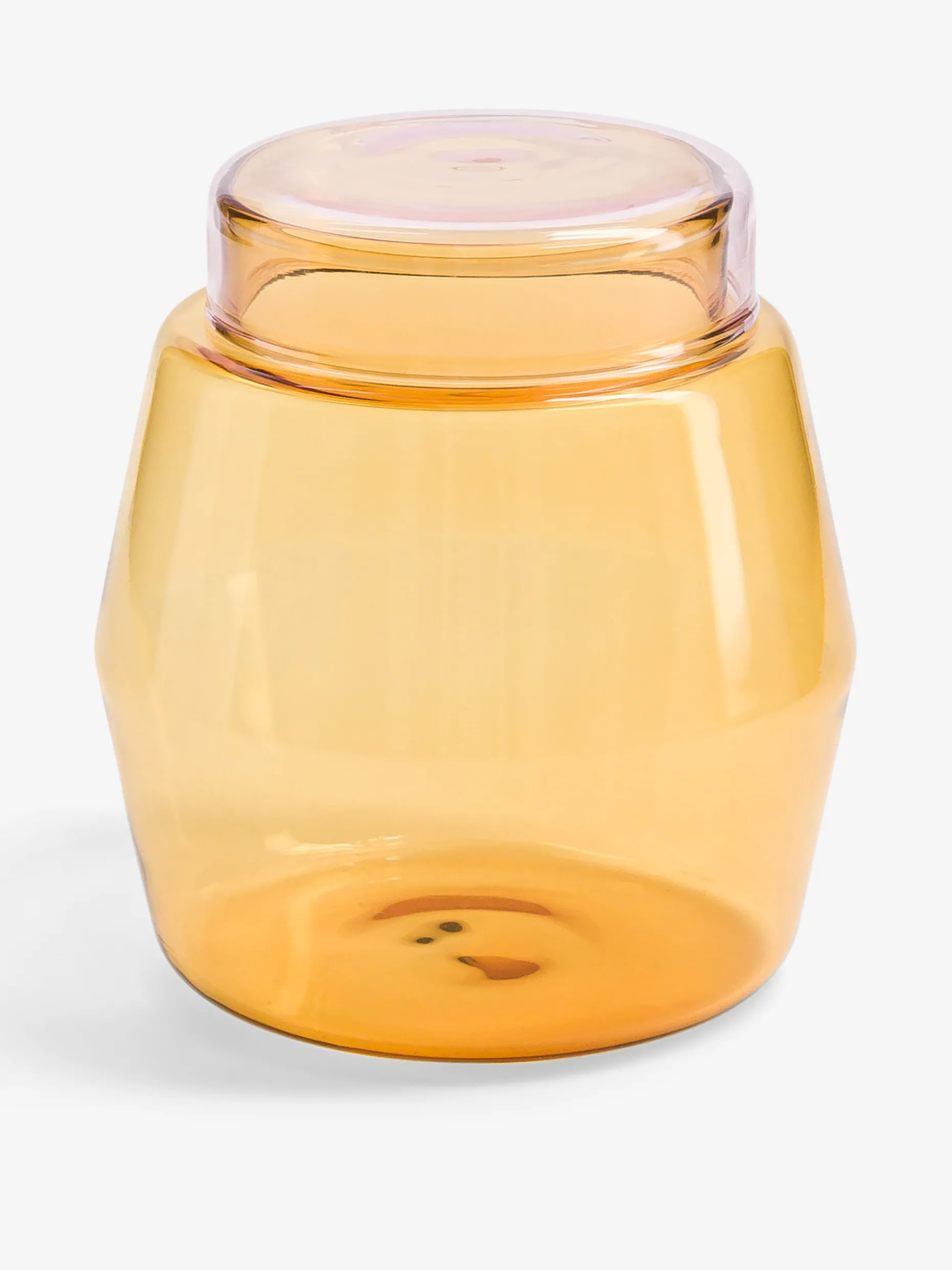 Pot bicolore jaune rose