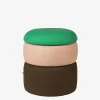 Pouf pond vert rose marron - broste copenhagen