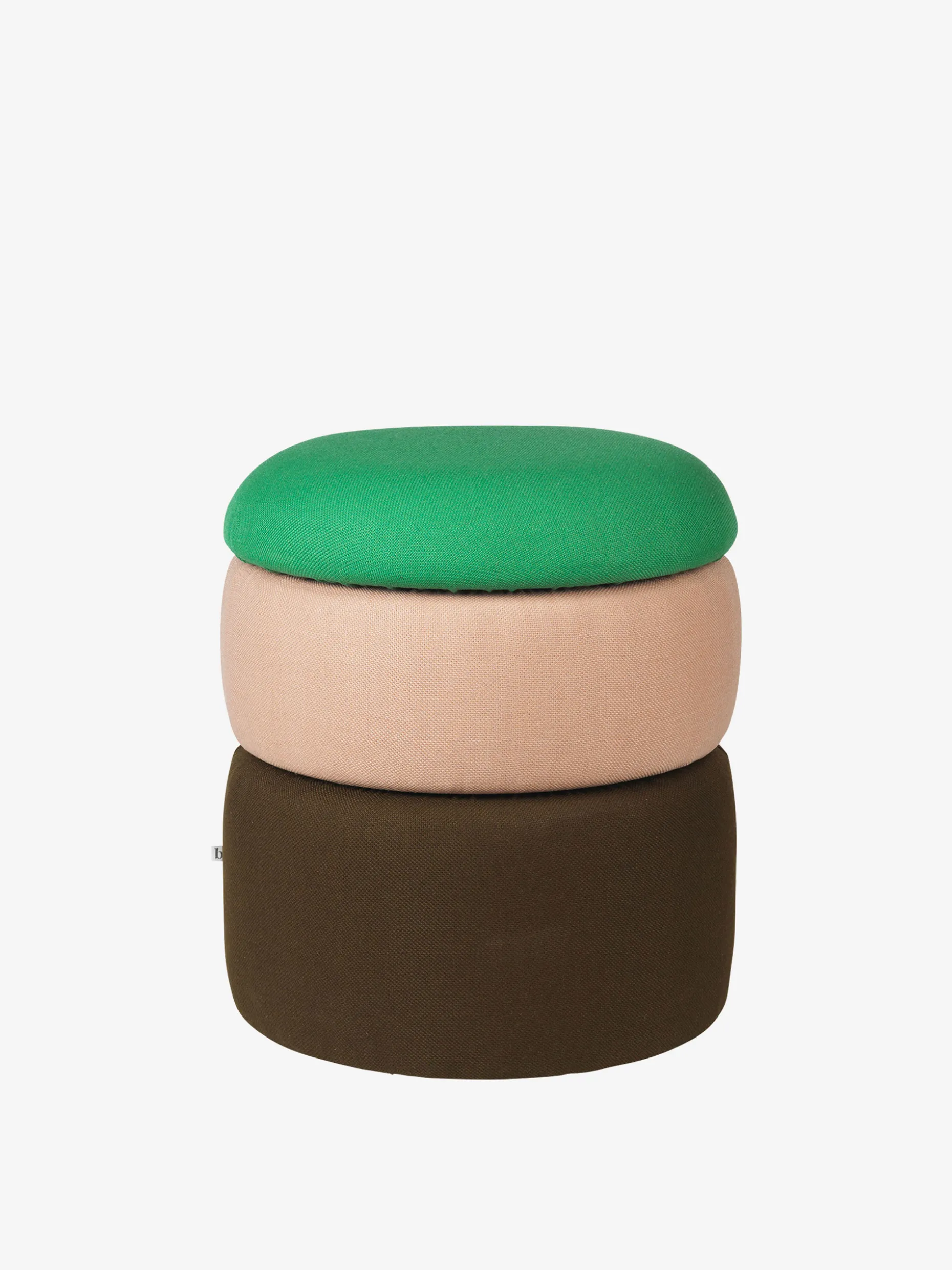 Pouf pond vert rose marron - broste copenhagen