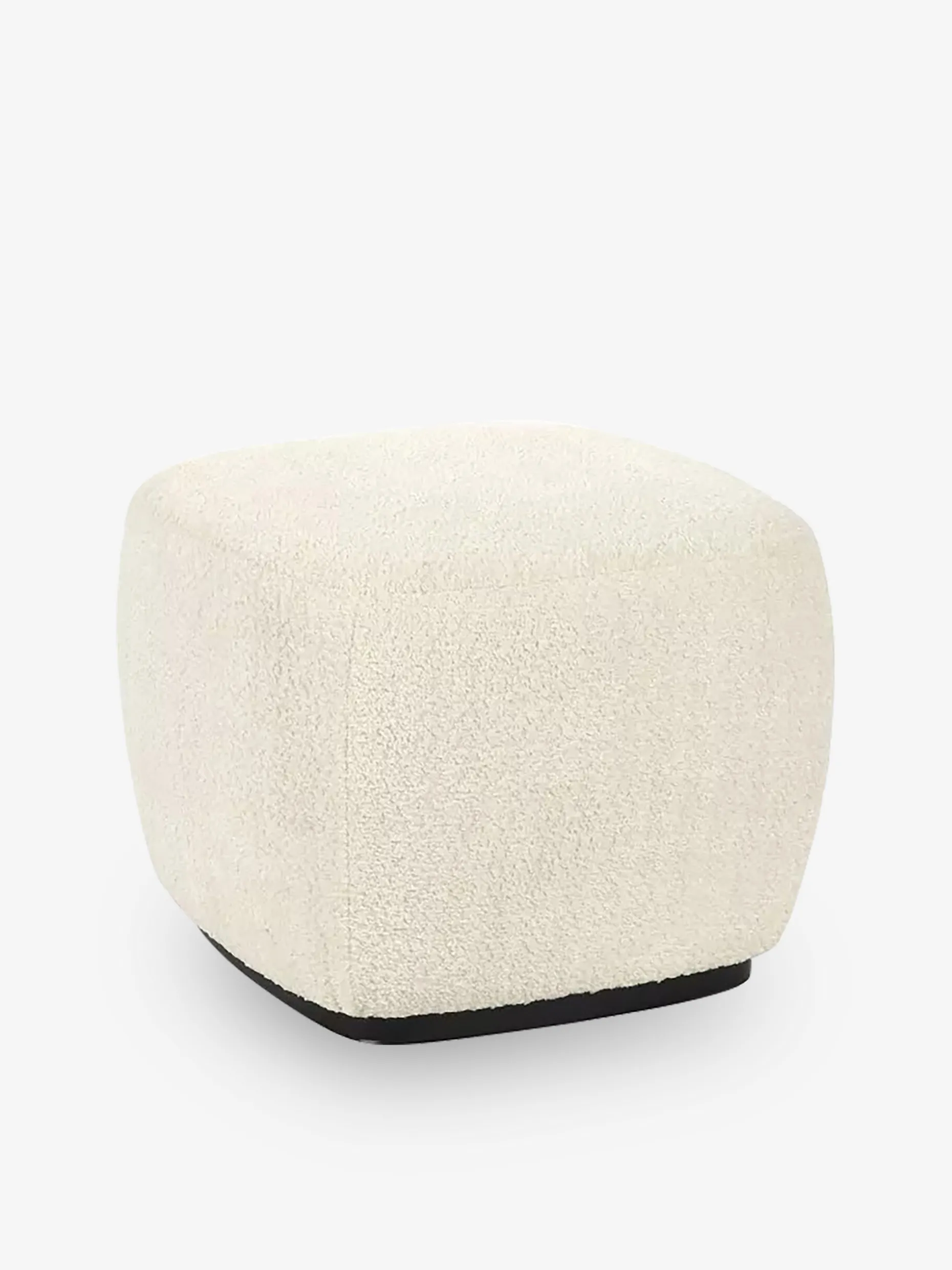 Pouf porterville blanc - pomax