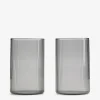 Set 2 verres groove gris