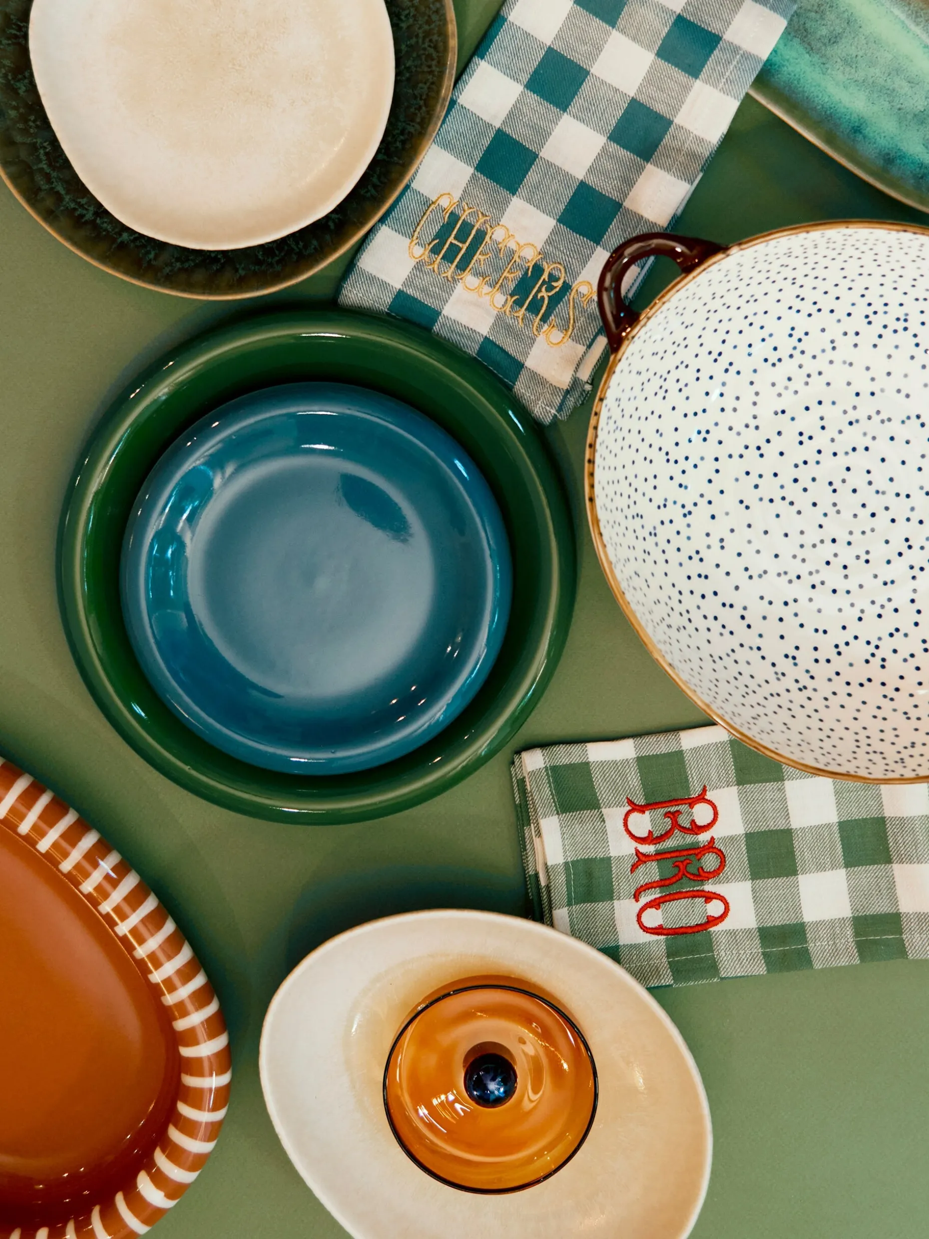 Set de 2 assiettes a dessert barro bleu ...