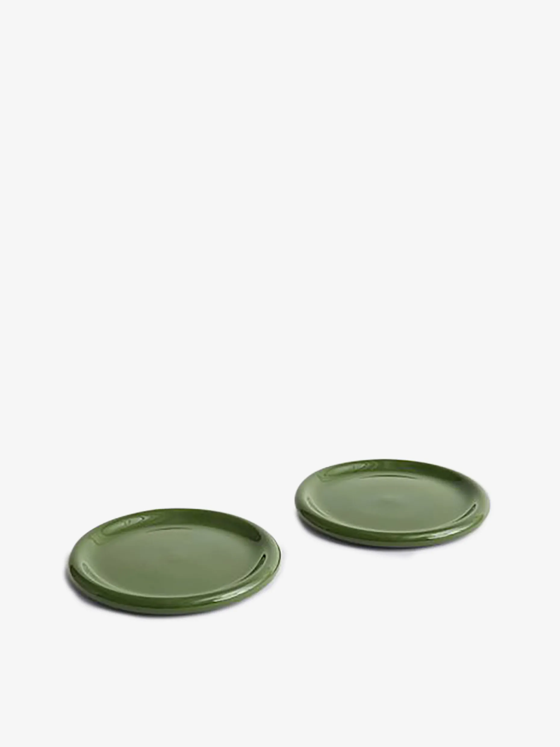 Set de 2 assiettes barro vert 24cm - hay