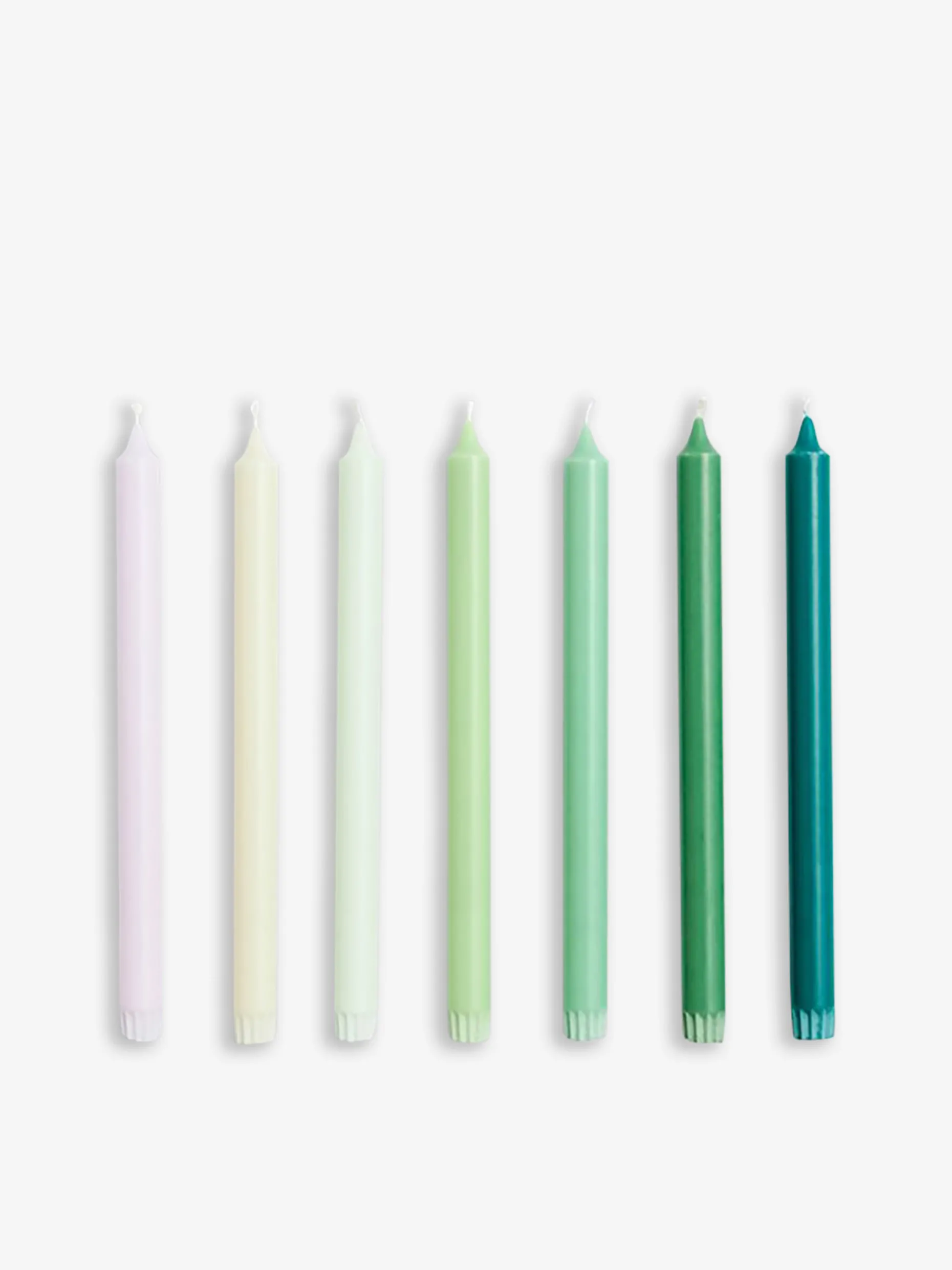 Set de 7 bougies vert - hay