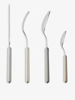 Set de 8 couverts marstal gris - broste ...