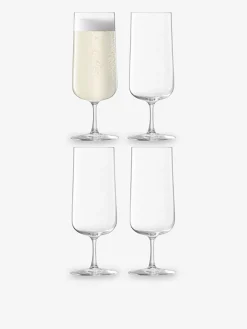 Set de 4 flutes a champagne - lsa