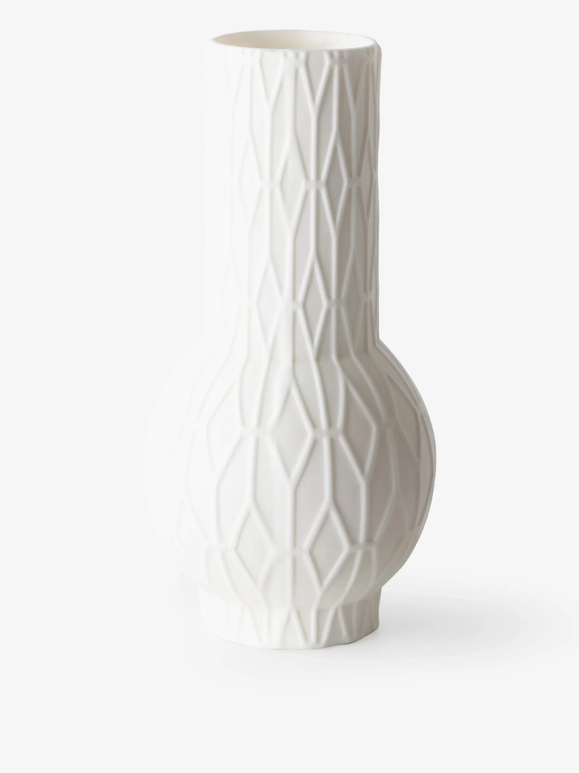 Set de 4 mini vases porcelaine blanche -...