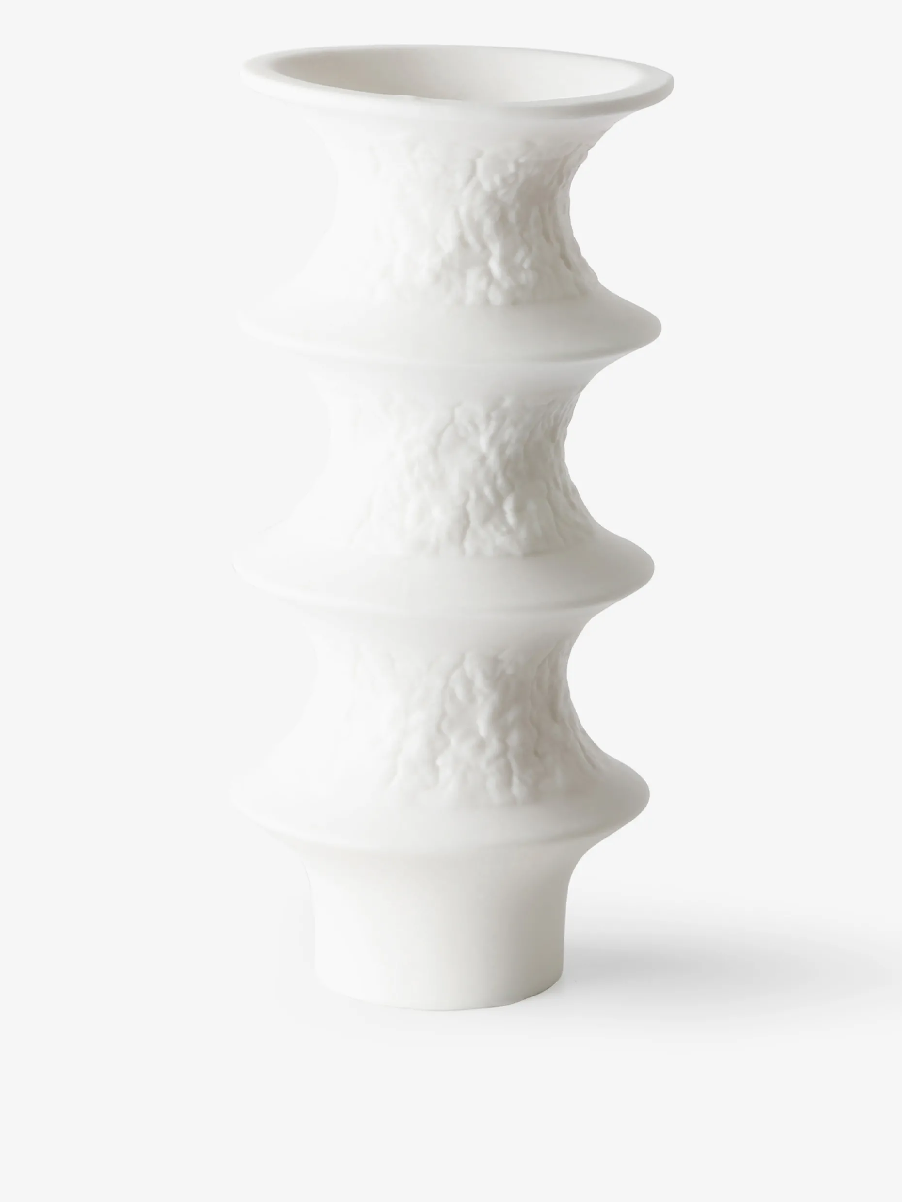 Set de 4 mini vases porcelaine blanche -...