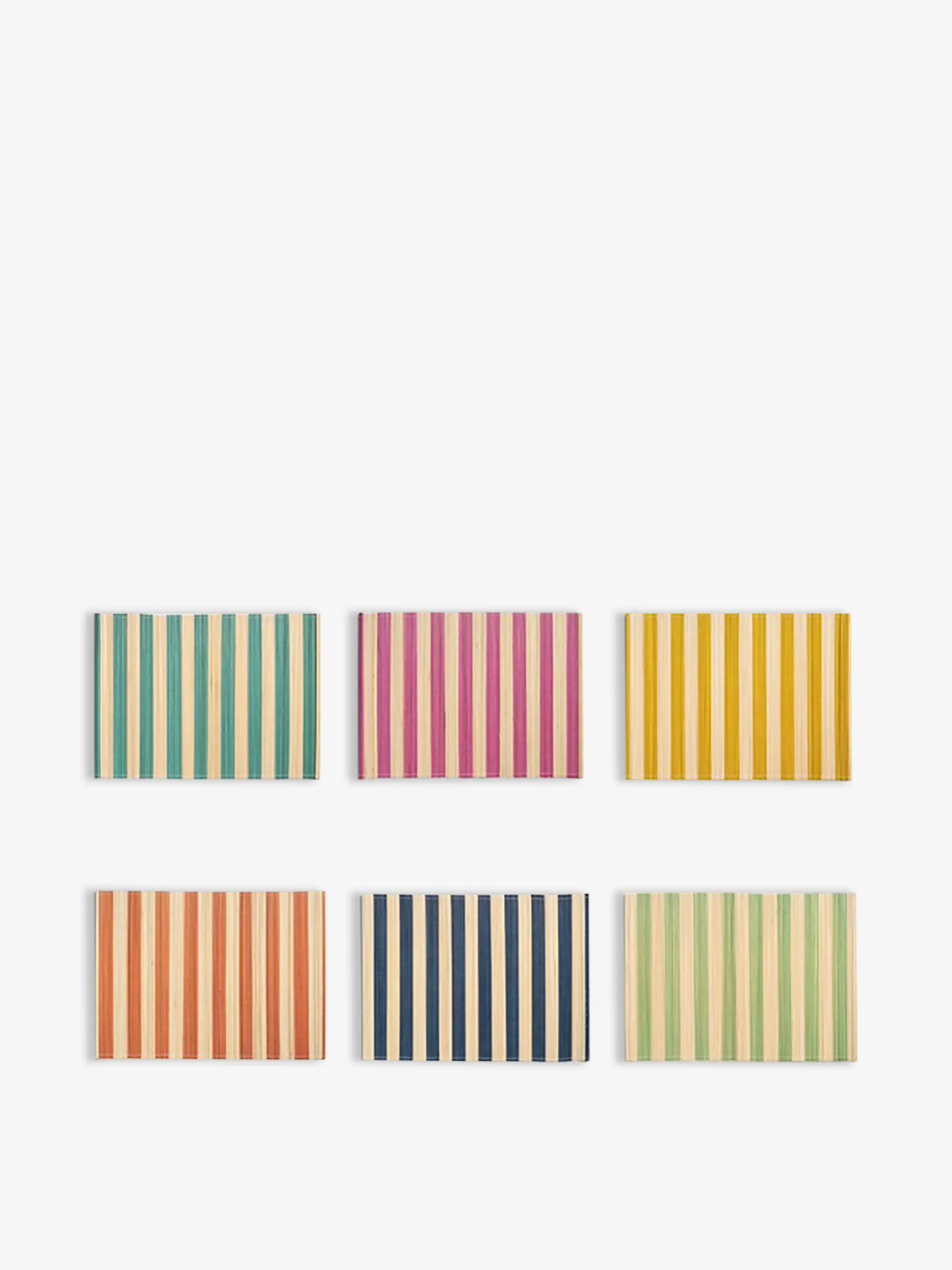 Set de table rayure bleu nuit - &kleveri...