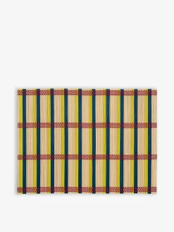 Set de table rayure tricolore jaune - &k...