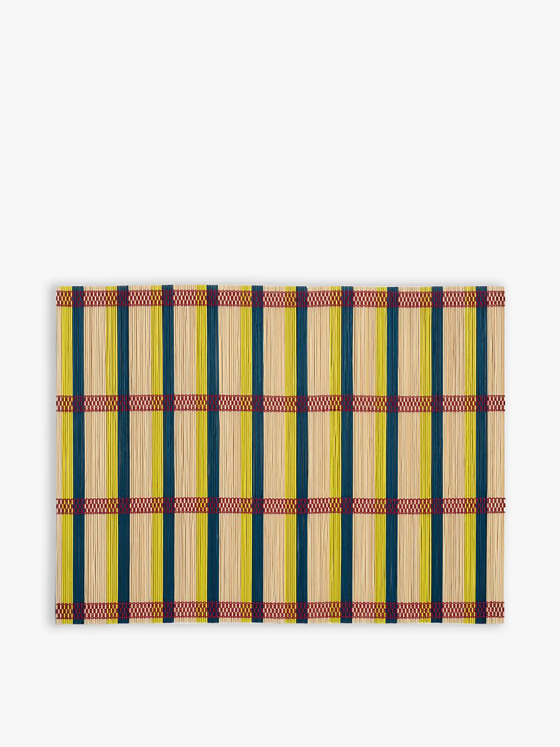 Set de table rayure tricolore jaune - &k...