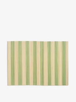 Set de table rayure vert - &klevering