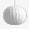 Suspension ball crisscross bubble m george nelson blanc - hay