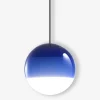 Suspension dipping light s verre souffle bleu - marset