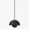 Suspension flowerpot vp1 noir mat - &tradition