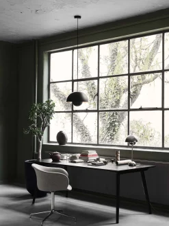 Suspension flowerpot vp7 noir mat - &tradition