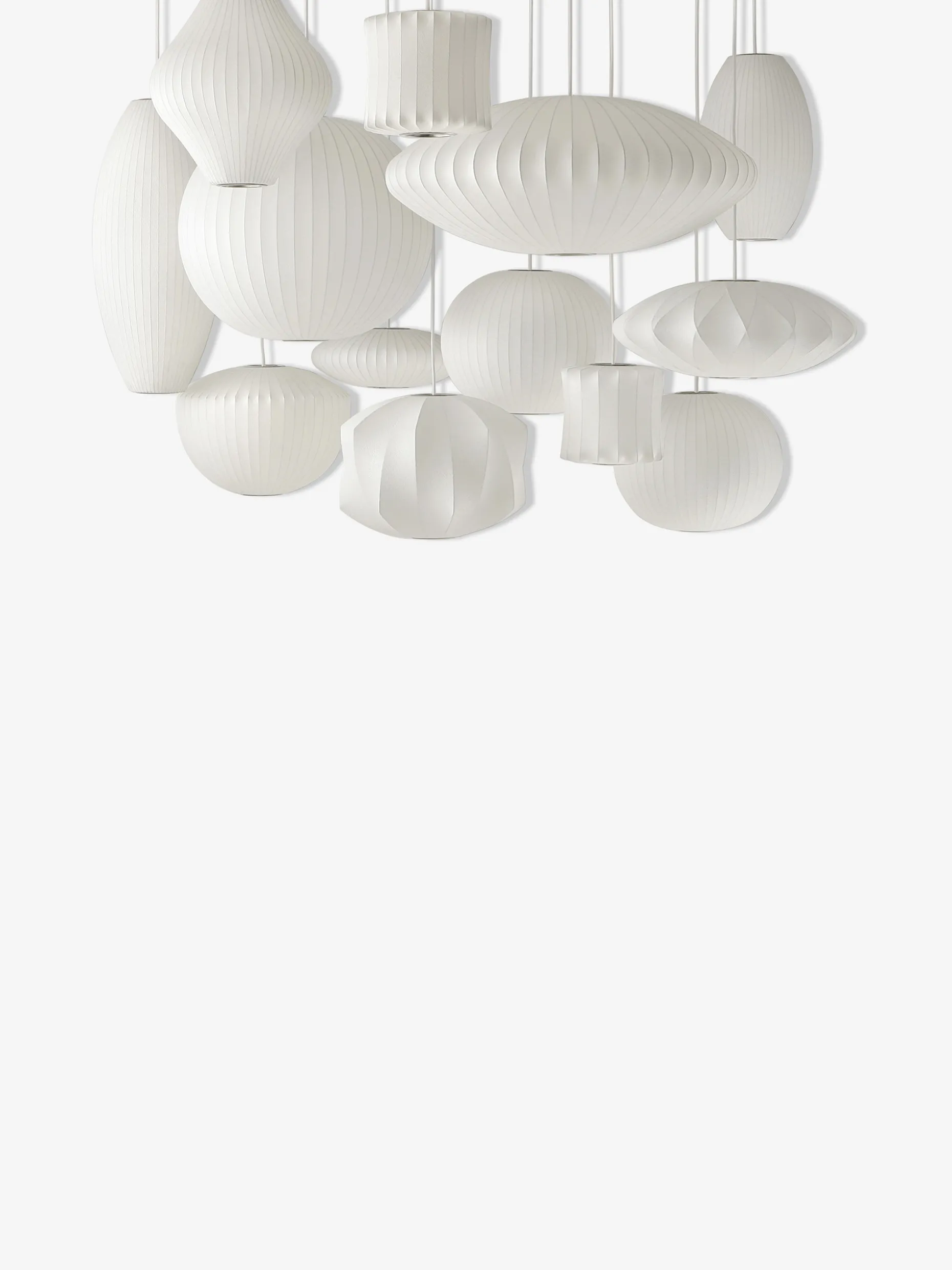 Suspension pear bubble s george nelson blanc - hay