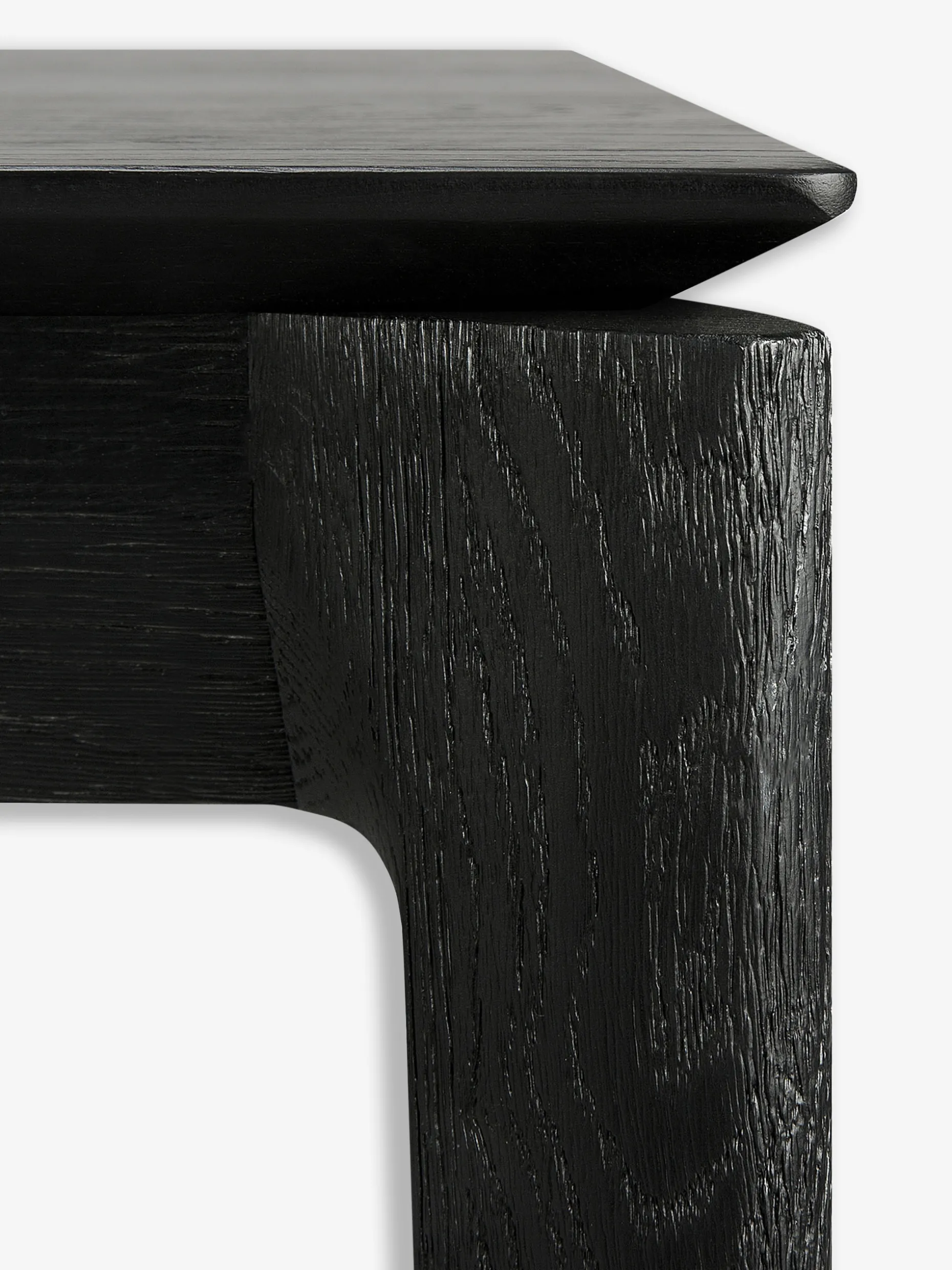 Table a rallonge bok chene noir 140/220 cm - ethnicraft