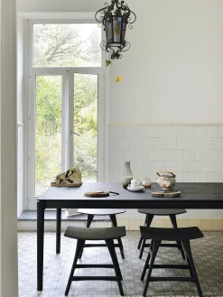 Table bok chene noir 160 cm - ethnicraft