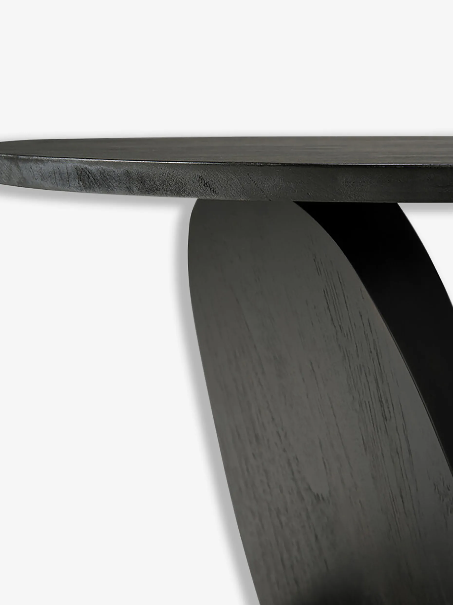 Table d'appoint oblic teck noir - ethnicraft
