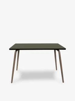 Table rectangulaire retro vera 120x70 kaki - les gambettes