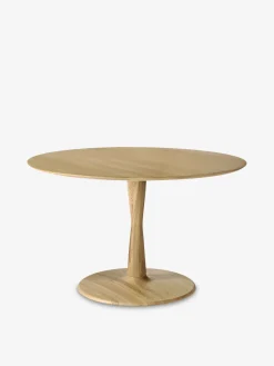 Table ronde torsion chene massif d127 cm - ethnicraft