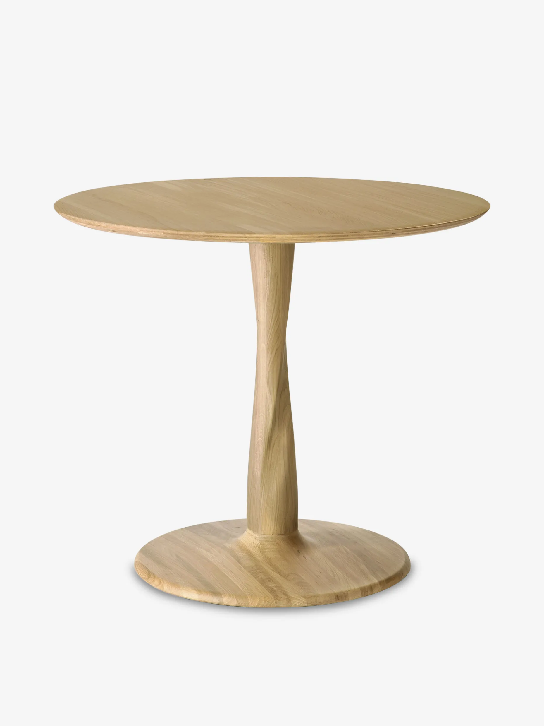 Table ronde torsion chene massif d90 - ethnicraft