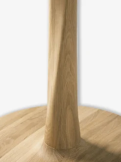 Table ronde torsion chene massif d127 cm - ethnicraft