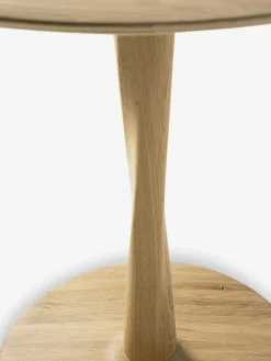 Table ronde torsion chene massif d127 cm - ethnicraft