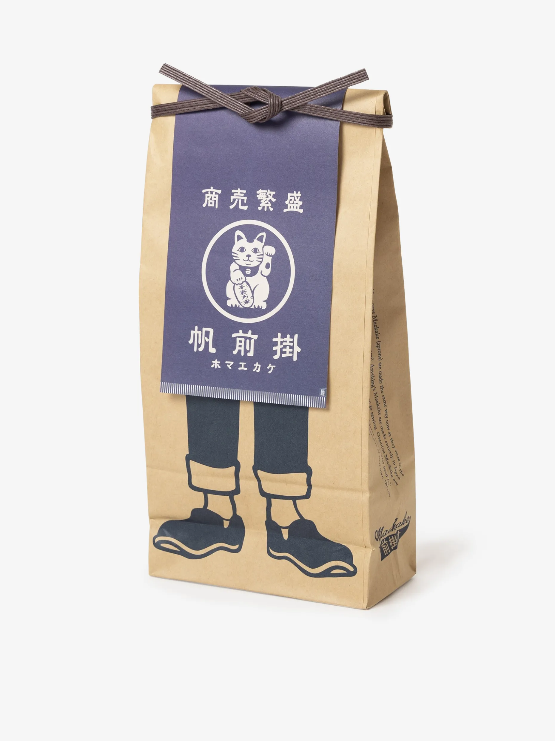 Tablier de cuisine japonais maekake lucky cat - anything