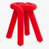 Tabouret bold rouge - moustache