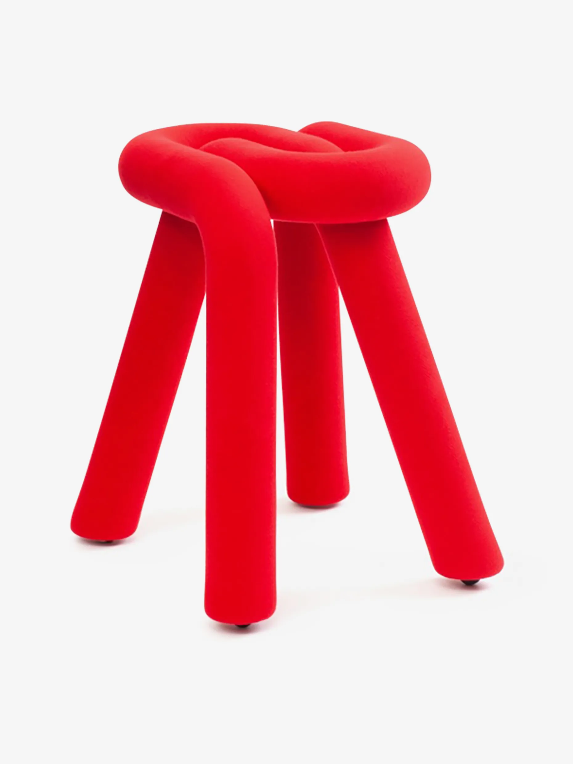 Tabouret bold rouge - moustache