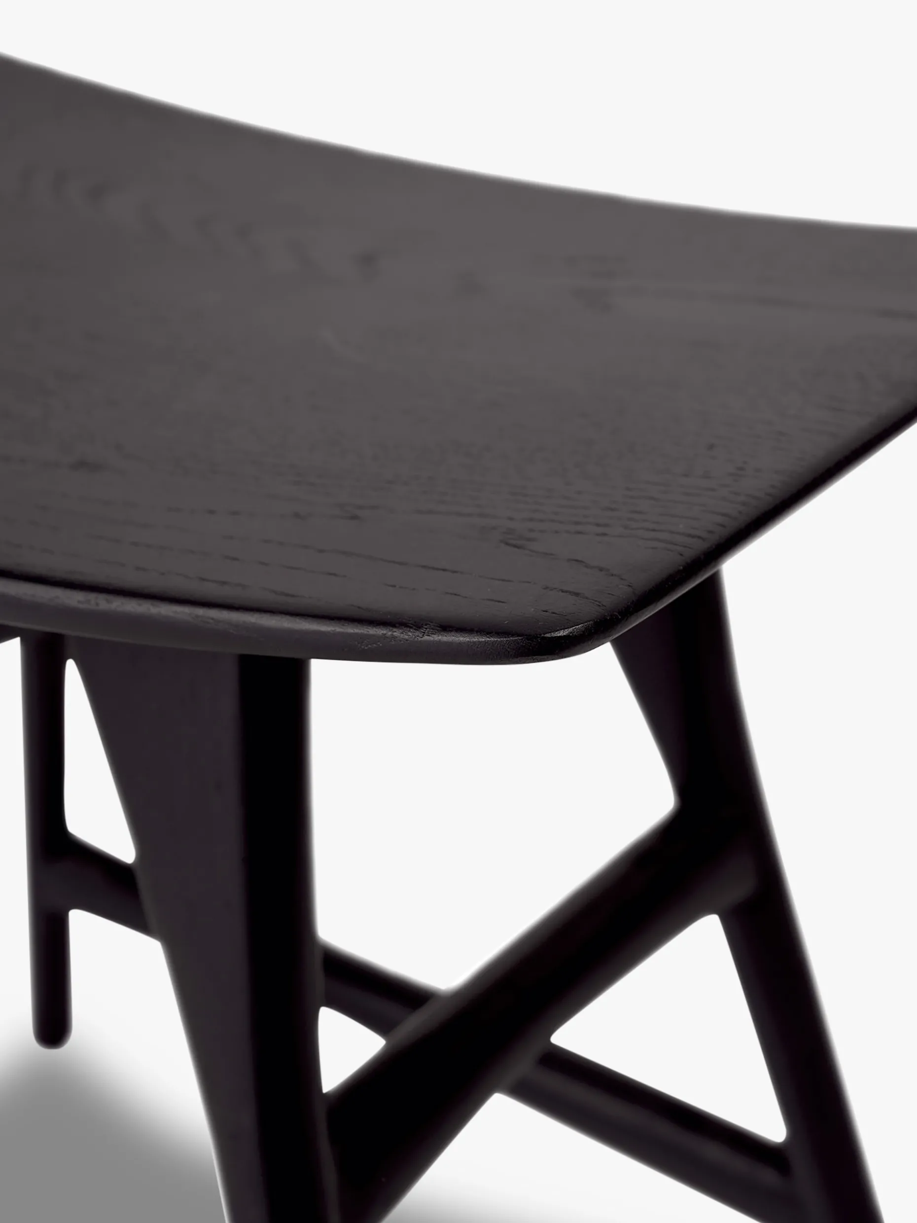 Tabouret osso grain and green chene massif noir - ethnicraft