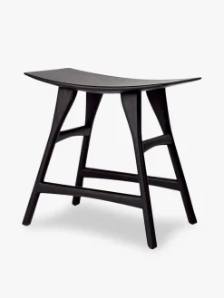 Tabouret osso grain and green chene massif noir - ethnicraft