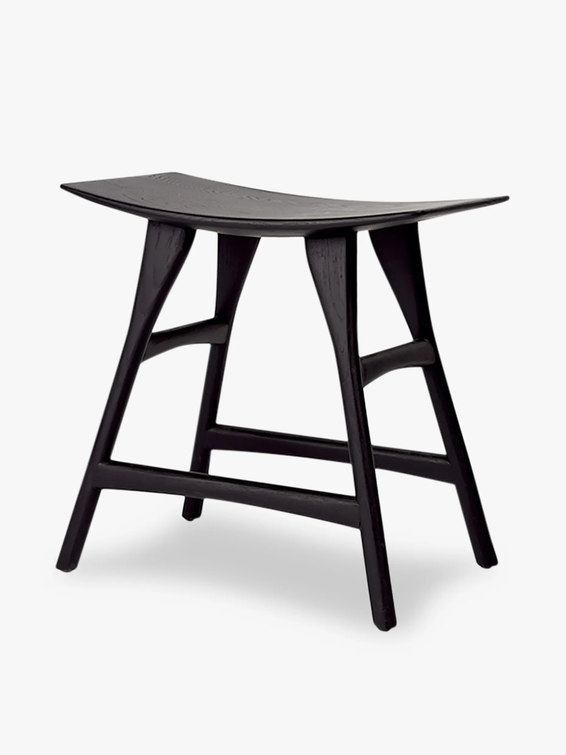 Tabouret osso grain and green chene massif noir - ethnicraft