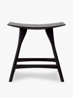 Tabouret osso grain and green chene massif noir - ethnicraft