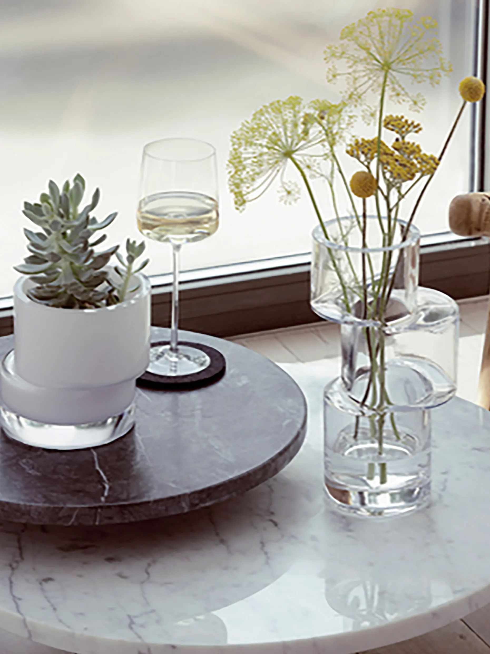 Vase 3 etages verre - lsa