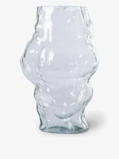 Vase cloud verre transparent 36x23x20cm ...