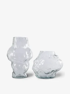 Vase cloud verre transparent 36x23x20cm ...