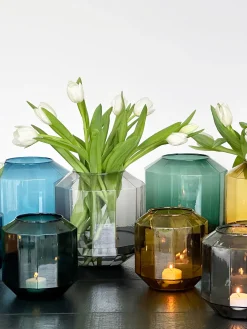 Vase diams m ambre - xlboom