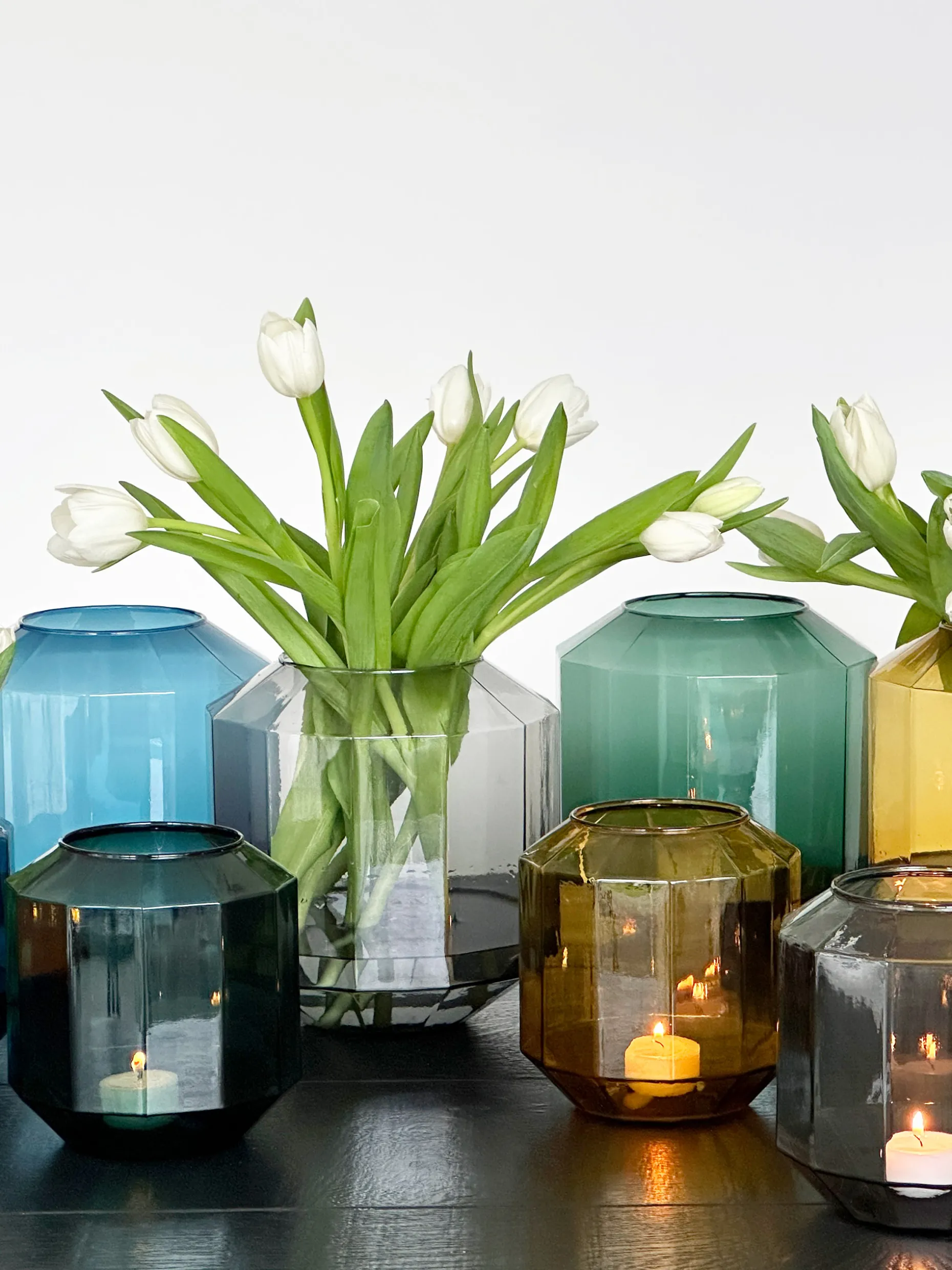 Vase diams m ambre - xlboom