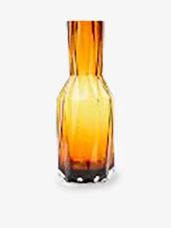 Vase folds glass ocre l - polspotten