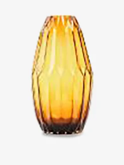 Vase folds glass ocre m - polspotten