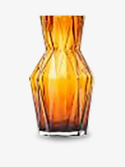 Vase folds glass ocre s - polspotten