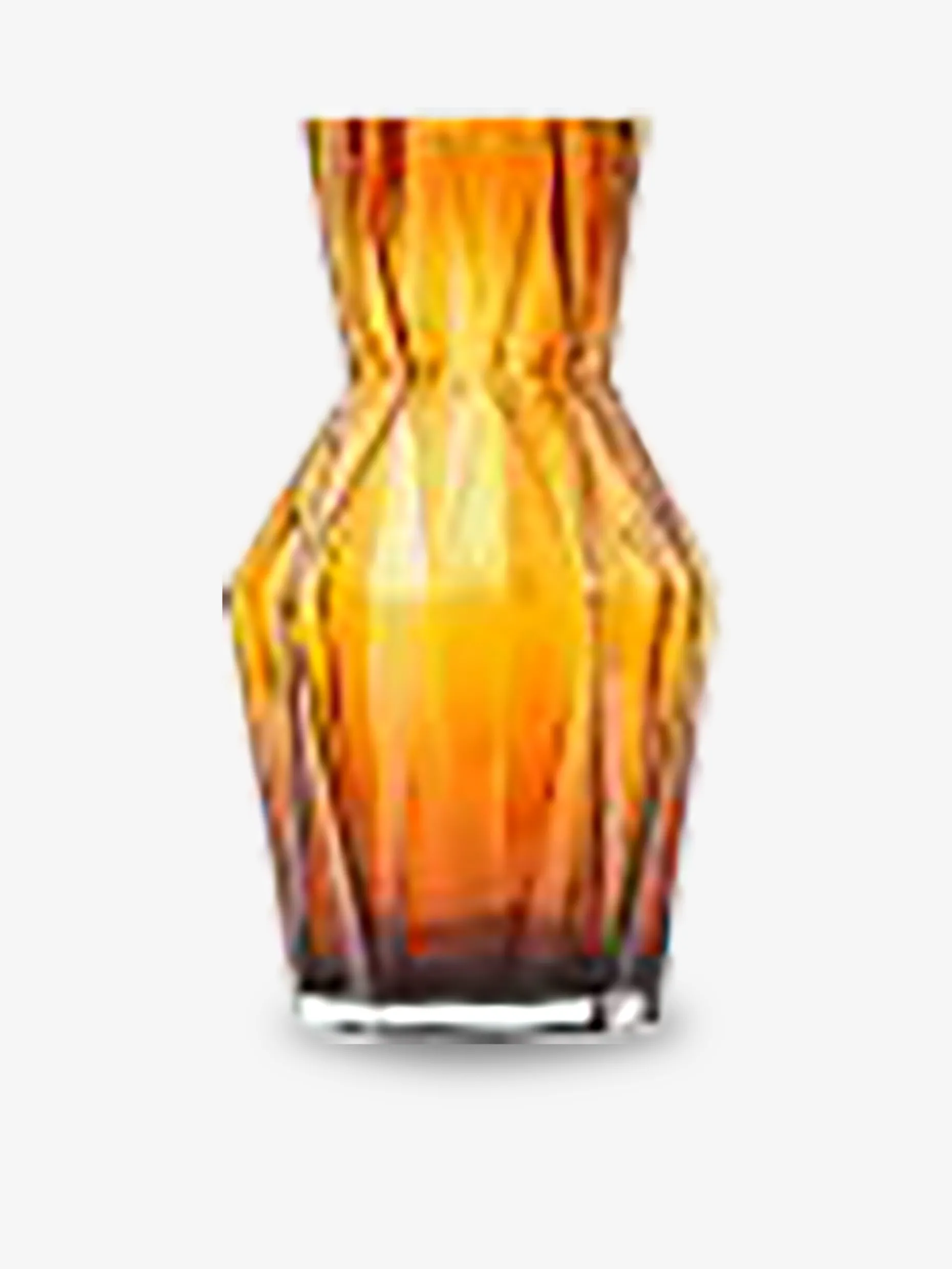 Vase folds glass ocre s - polspotten