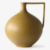 Vase pichet ceramique moutarde 26x23cm -...