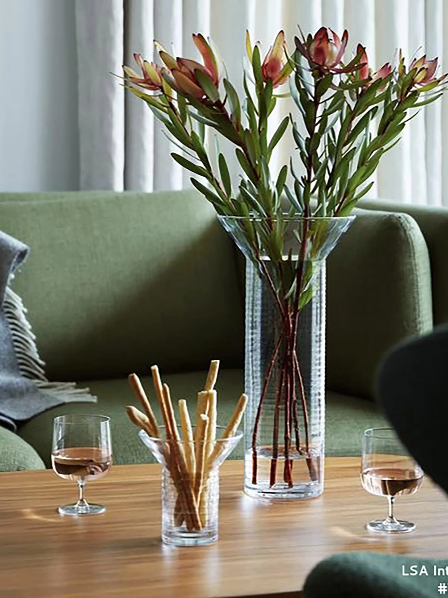 Vase screw xl verre - lsa