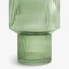 Vase strie olive m
