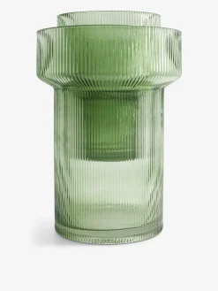 Vase strie xl olive